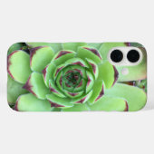 Groen met Paarse Tips Succulent Close-Up Foto Case-Mate iPhone Case (Achterkant (horizontaal))