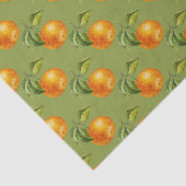Groen met Sinaasappels Tissuepapier (Detail)