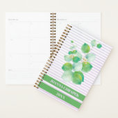 Groen met strepen Spiral Planner (Display)