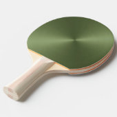 Groen metaal tafeltennisbatje (Voorkant Gekanteld)
