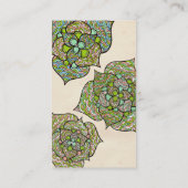 Groen milieu Floral neutraal Visitekaartje (Achterkant)