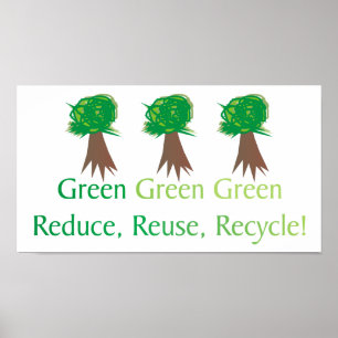 Groen milieuvriendelijk Poster