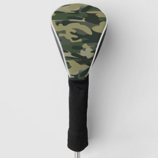 Groen militair Camouflage Patroon Golfheadcover