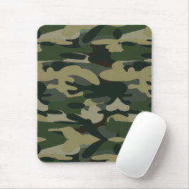 Groen militair Camouflage Patroon Muismat