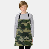 Groen militair Camouflage Patroon Schort (Gedragen)