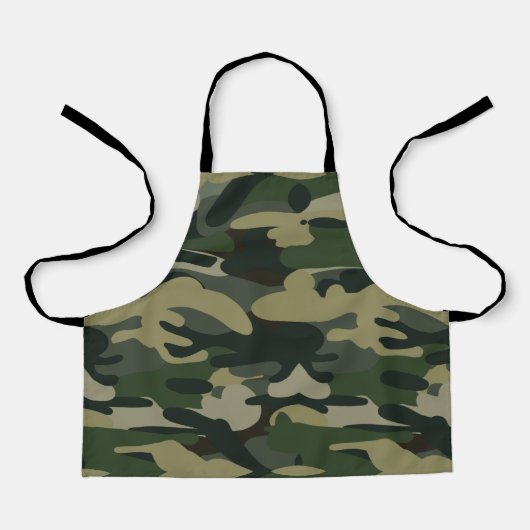 Groen militair Camouflage Patroon Schort (Voorkant)