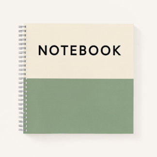 groen minimalistisch Notitieboek