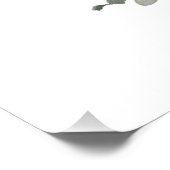 Groen Modern Bruiloft Perfect Poster (Hoek)