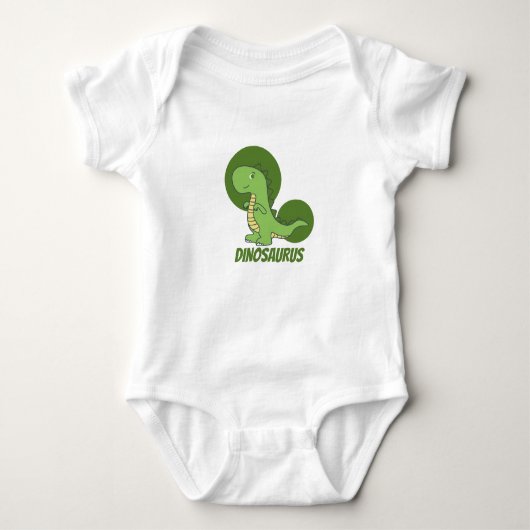 Groen Modern Dinosaurus T-shirt (Voorkant)