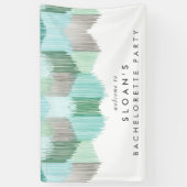 Groen Modern Fringe Bachelorette Party Spandoek (Verticaal)