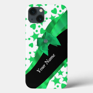 groen modern gevlekt patroon iPhone 13 hoesje