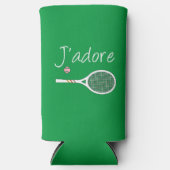 Groen Modern J'adore I Love Tennis (Voorkant)