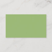 Groen, Modern zwart script, bruiloft Dank u Informatiekaartje (Achterkant)