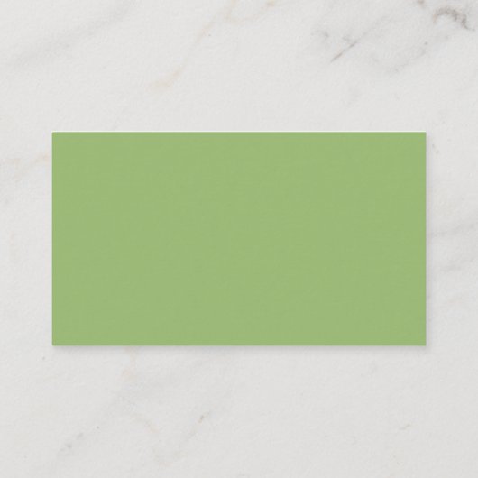 Groen, Modern zwart script, bruiloft Dank u Informatiekaartje (Achterkant)