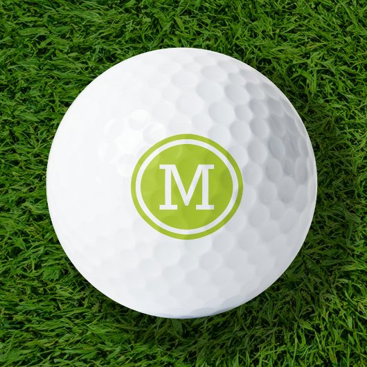 Groen monogram - Aangepaste Golf Balls Golfballen