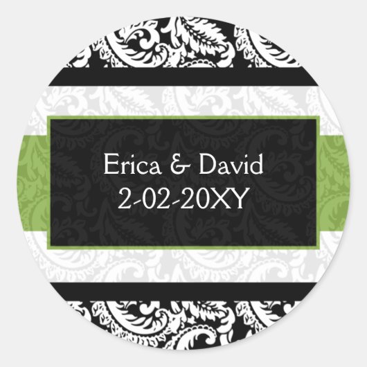 Groen monogram etiket (Voorkant)