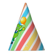 Groen monster 1e verjaardag Aangepast Feesthoedjes (Rechts)