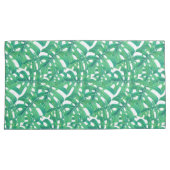 Groen monster een patroon van tropische bladeren kussensloop (Voorkant-Rechts)