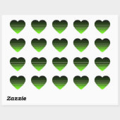 groen monster hart sticker (Vel)