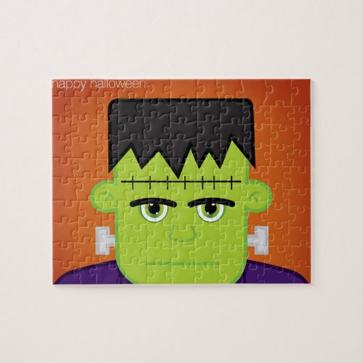 Groen monster legpuzzel (Horizontaal)