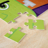 Groen monster legpuzzel (Zijkant)