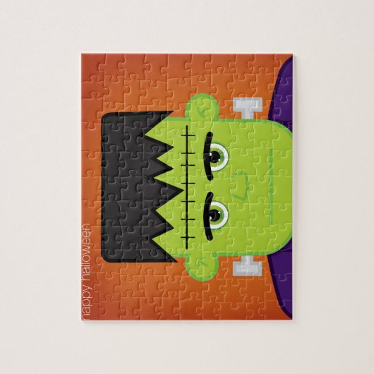 Groen monster legpuzzel (Verticaal)