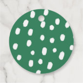 Groen Monstera Leaf Baby shower Bedankjes Labels (Achterkant)