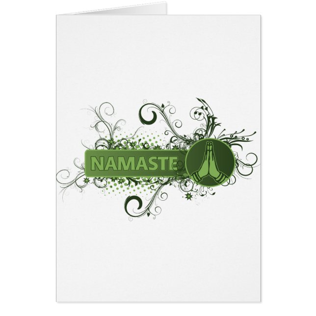 Groen Namaste Engels (Voorkant)