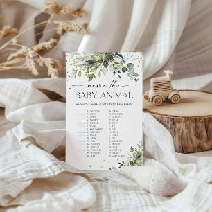 Groen Name the Baby Animal Game