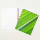 Groen natuurlijk gestreepte patroon planner (Display)