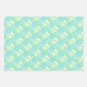 Groen Nautilus — Verpakkingspapier Inpakpapier Vel (Voorkant 3)