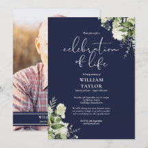 Groen Navy Blauw Levensfeest Foto