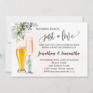 Groen Niks bijzonders gewoon lief trouwkaart Save The Date