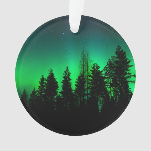 Groen noorderlicht ornament (voorkant)