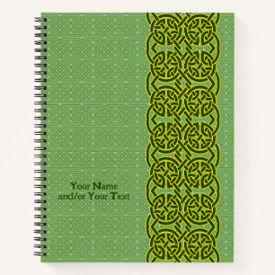 Groen Notitieboek met Keltische stijl