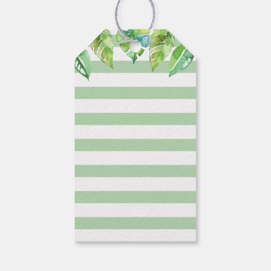 Groen Oerwoud Dieren Baby shower Mini flesje Favor Cadeaulabel (Achterkant)