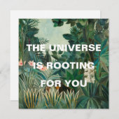 Groen Oerwoud schilderend universum draait (Voorkant / Achterkant)