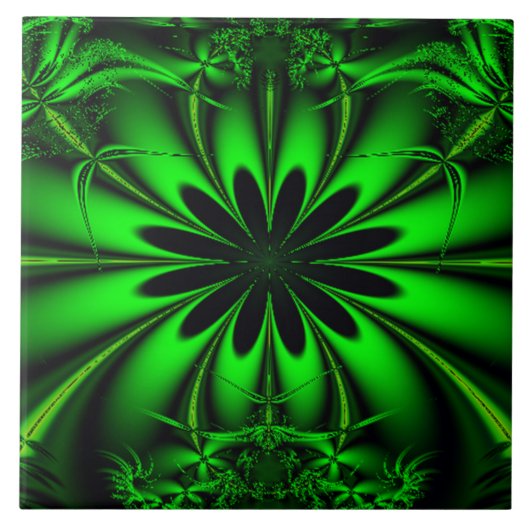 Groen Oerwoud Tegeltje (Voorkant)