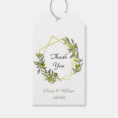 Groen Olijf Bruiloft Favor Labels Cadeaulabel (Voorkant)
