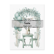 Groen ontwerp Invitatie op maat