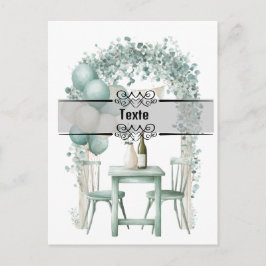 Groen ontwerp Invitatie op maat Uitnodiging Briefkaart