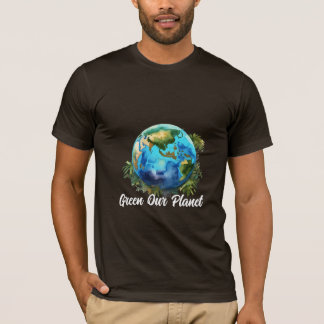 Groen Onze Planet T-shirt