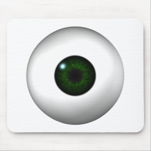 groen oog muismat