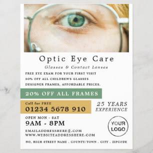 Groen Oog, Opticien, Technisch Praktijk Flyer
