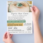 Groen oog, Opticien, technische specialist Flyer (Hand)