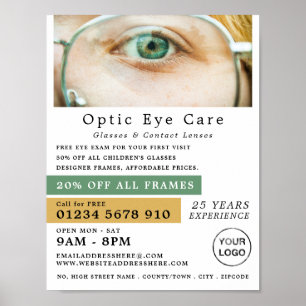 Groen oog, Opticien, technische specialist Poster