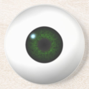 groen oog zandsteen onderzetter