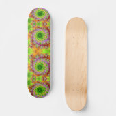 Groen oogfractal Skateboard (Voorkant)