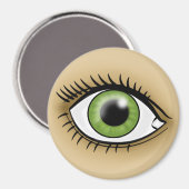 Groen oogpictogram magneet (Voorkant / Achterkant)