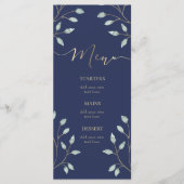 groen op blauw Menu (Voorkant)